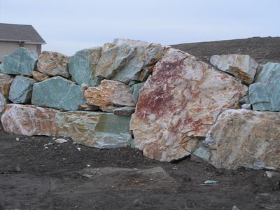 Green Glacier Boulders