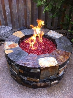 Firepit by Gaia Landscape