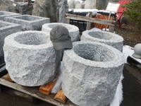 Rough Hewn Granite Basins