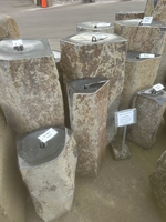 Image Basalt Bubbler Column with Dish/Polished top - NEW!